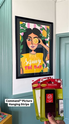 Hang Artwork Without Drilling Holes Using Command Strips