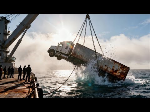 A Forgotten Semi-Truck Discovered and Raised from the Deep
