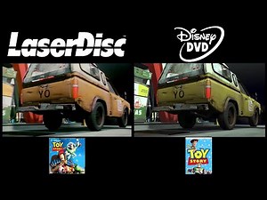 Toy Story Laserdisc VS DVD Comparision: Pizza Planet Truck