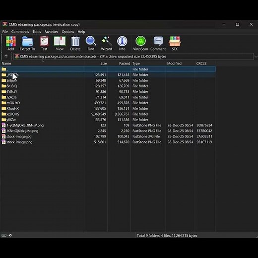 What is inside a CMI5 file? And why is it SCORM-folders