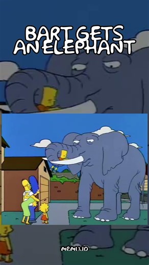 Bart Gets An Elephant 🐘 #simpsons