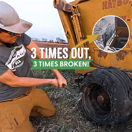 Rock Picker Trouble! Three Times Used, Three Breakdowns | Larson Farms