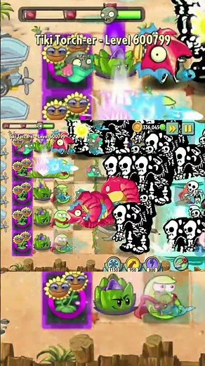 Level 600,799 in Tiki Torch-er Endless 😱🔥 | PvZ2 Endless Mode Strategy #pvz2