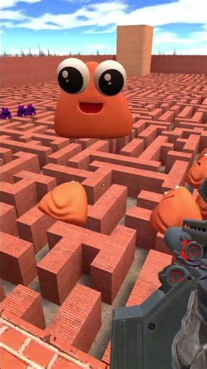 🟤🔫 POU BOU VS LASER GUN IN GMOD!