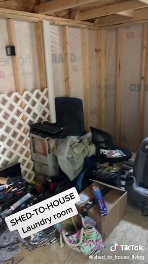 Shed to House Laundry Room Tour | Tiny Home Remodeling