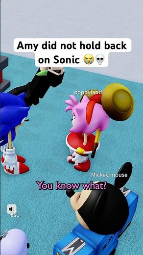 SONIC and AMY SPEAK THEIR MINDS 😭💀 #roblox #micup #sonic