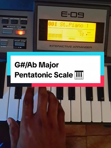 G#/Ab Major Pentatonic Scale Piano Tutorial