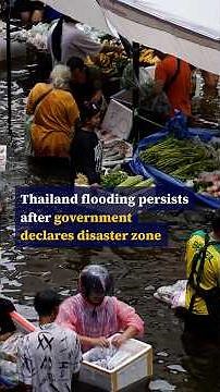 Thailand flooding persists after government declares disaster zone