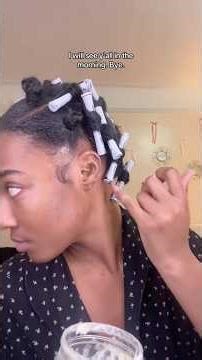 Bantu knot crown + twist out tutorial