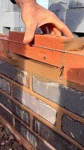 29.How To Lay Bricks tricks For Beginners Using a line cutting🧱🧱🧱🧱#brickhouse #bricks | Bricklayer