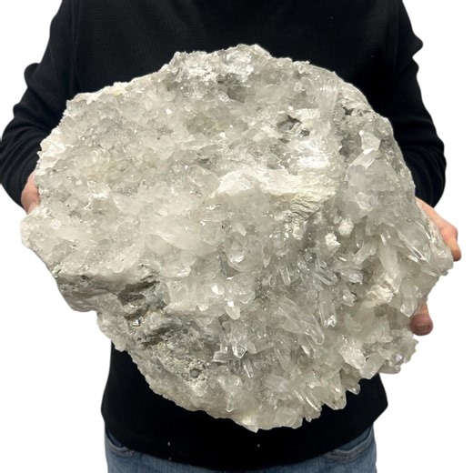 Huge Natural Quartz Cluster - Beautiful Clear Point Crystals 15.5” 54 Lbs - Etsy