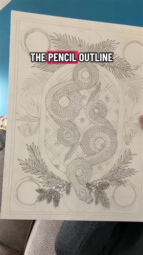 I’m so excited for how this is coming together. #artist #artistsoftiktok #illustration #workinprogressart #snake