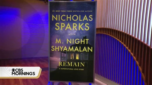 Director M. Night Shyamalan and author Nicholas Sparks may appear to be an unlikely pair – but Sparks says they are “two sides of the same coin,” while Shyamalan refers to Sparks as his “big brother.” Sparks co-authored his new romance and thriller book, “Remain,” with Shyamalan, who is also writing and directing the movie version. | CBS Mornings