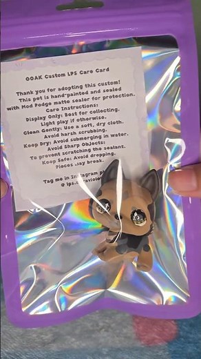 LPS Dog Custom! ♡ #littlestpetshop #lps #lpscustom #packing #packingorders #pack #toy #commission