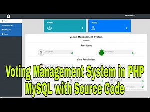 Voting Management System in PHP MySQL with Source Code