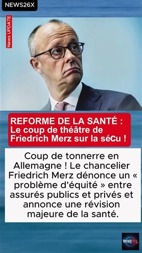 REFORME DE LA SANTÉ : Le coup de théâtre de Friedrich Merz sur la sécu ! #FriedrichMerz #Gesund