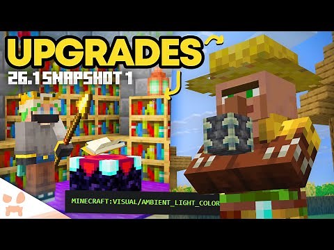 MINECRAFT 26.1 SNAPSHOT 1: ENCHANTING, VILLAGER, + NEW LIGHTING UPDATES ARE HERE