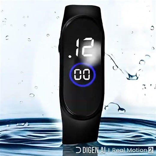 Waterproof LED Smart Watch - 1 Pc for Boys & Girls