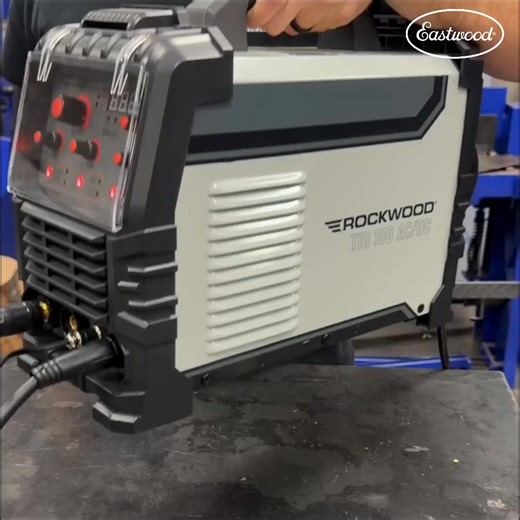 Meet the Rockwood TIG 180 — a TRUE AC/DC TIG Welder for under $500. Weld aluminum, steel, and stainless with precision using the included WP-17 torch, foot pedal, and HF start. Lightweight. Dual-voltage. Built for DIYers who want pro results without the pro price. | Eastwood
