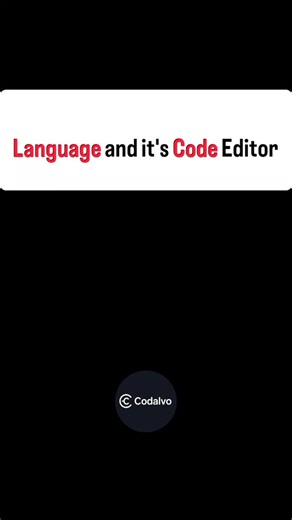 Codalvo👑 on Instagram: "Programming Languages & Their Code Editors 👨‍💻 This post shows popular programming languages and the code editors developers actually use. Included 👇 Python – VS Code, PyCharm Java – IntelliJ IDEA C / C++ – VS Code, Code::Blocks JavaScript – VS Code HTML / CSS – VS Code C# – Visual Studio PHP – VS Code Go – VS Code, GoLand Kotlin – IntelliJ IDEA Swift – Xcode Save this for future reference 🔖 --- 🔑 Keywords programming languages, code editors, vs code, visual studio 