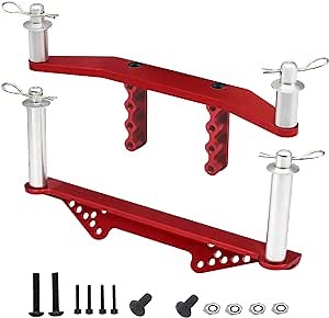 Upgrade Aluminum Front & Rear Body Mounts Parts Fit for 1/10 Traxxas Slash 2WD /VXL,Rustler/VXL, Stampede/VXL, Nitro Slash/Rustler, Bigfoot Replaces #1914R