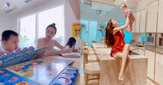 Cuộc sống khác biệt của cặp sinh đôi Lisa Leon khi ở cùng Kim Lý và Hồ Ngọc Hà trong biệt thự 30 tỷ