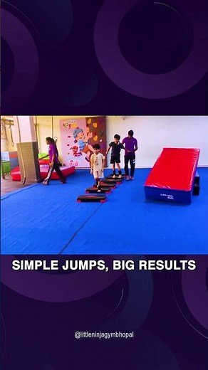 Little Ninja Gym Kids Jumping Exercise | Best Kids Fitness Training | Fun Workout for Children #kids