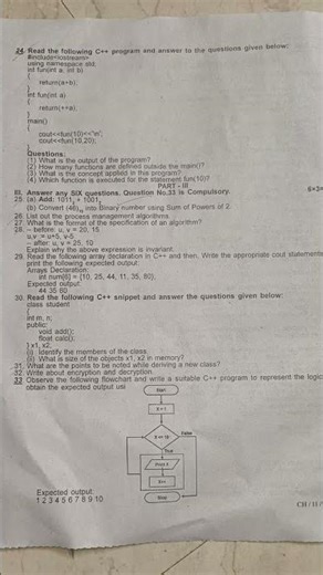 model examination February 2026 computer science class 11 district Chennai