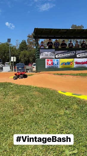 Vintage Bash 4.0 is BIG! We were trackside for practice today while setting up everything for this weekends live stream, and lots of very cool things caught our attention, but this monster truck made quite the entrance! | RC Race Media
