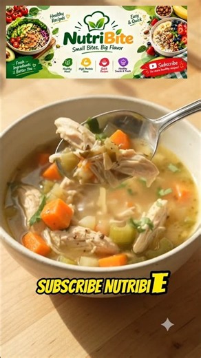 Tasty Chicken Soup 🍲 Recipe | Homemade Comfort food in 30 Sec