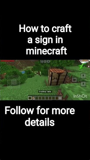 how to craft a sign in minecraft...