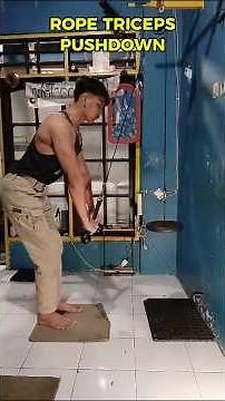 Rope Triceps Pushdown Perfect Move!