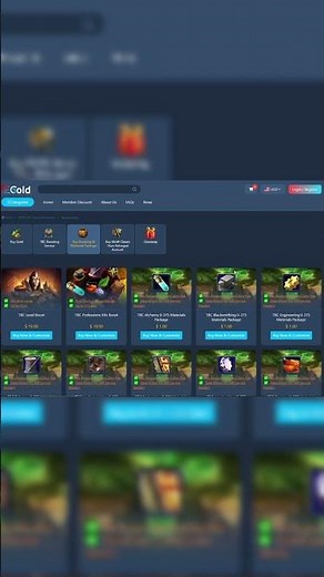 WOW TBC Level Boosting to 70lvl & Materials