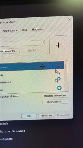 Changing the mouse pointer on a Windows PC - Instructions for setting the crosshair