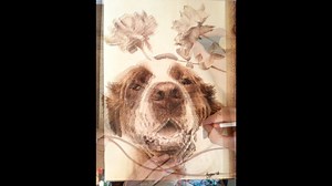 41 reactions | Pyrography Dog Portrait Credit ViralHog | This is Earth | Facebook