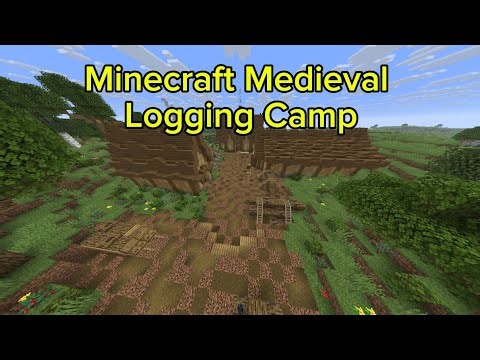 Minecraft Medieval Logging Camp #minecraft