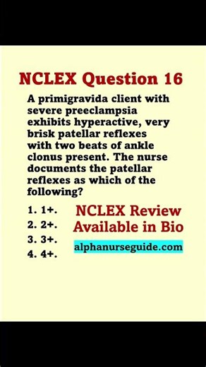 NCLEX Questions and Answers: How to Document Patellar Reflexes | NCLEX Review