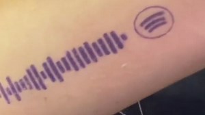 Shrek fan gets tattoo of Spotify scanning code for All Star by Smash Mouth