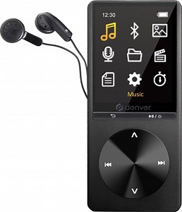 Denver MP3 / MP4 Speler - Bluetooth - USB - Shuffle - SD kaart tot 128GB - Incl.... | bol