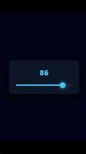 Tricks : 47/100 Smooth Range Slider UI 🎚️ | HTML CSS JS