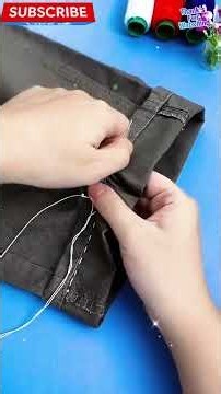 Pants Too Long? This No Cut Hemming Hack Is Amazing. #fashiontips #sewingtips #lifehacktips