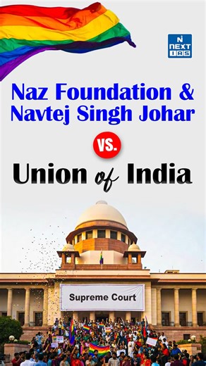 Navtej Singh Johar Case Explained | Section 377 and LGBTQ Rights in India| NEXT IAS Can a colonial-era law continue to control personal freedom in modern India? This video explains the landmark Navtej Singh Johar v. Union of India judgment that decriminalised consensual same-sex relationships under Section 377 of the IPC. Tracing the journey from the Naz Foundation petition in 2001 to the historic Supreme Court verdict in 2018, the video highlights how Articles 14, 15, 19, and 21 of the Constitu
