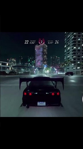 Black Nissan 180SX Night Speed Run 🌙🔥 | NFS Heat