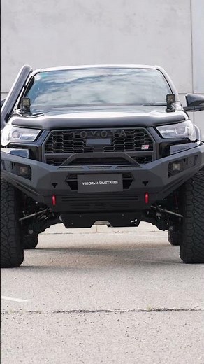 Murdered Out Hilux GR Sport Build - Vikor Accessories Bull bar Electric Side Steps Roller Shutter