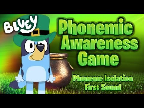 ☘️ Bluey First Sound Game ☘️ | Brain Break | Phonemic Awareness | First Phoneme Isolation | GoNoodle