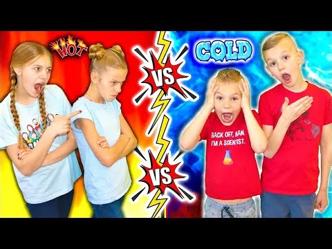 Tannerites! Hot Vs FreeZing Cold Tannerites BrOtheRs VS SiSteRs Challenge