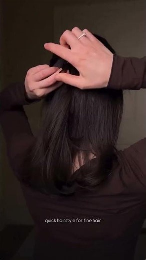 Quick hairstyle for fine hair 🤎| Fiona Franchimon