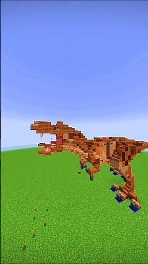Minecraft build T-Rex 🦖