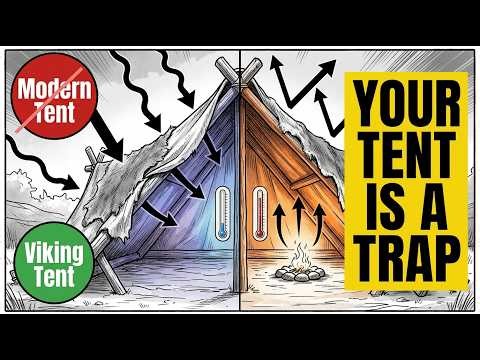 This Forgotten Viking Tent Stays 40°F Warmer (Insulation Science Explained)