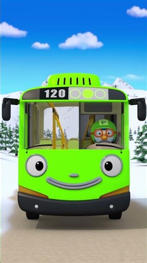 The wheels on the bus go round and round #pororo #kids #shorts